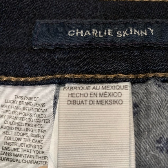 LUCKY BRAND Dark Wash Skinny Jeans - Size 26 - Picture 9 of 11